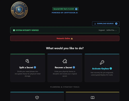 How to Use Shamir’s Secret Sharing with Titanium Backup Cards (2026 Guide) Cryptosign
