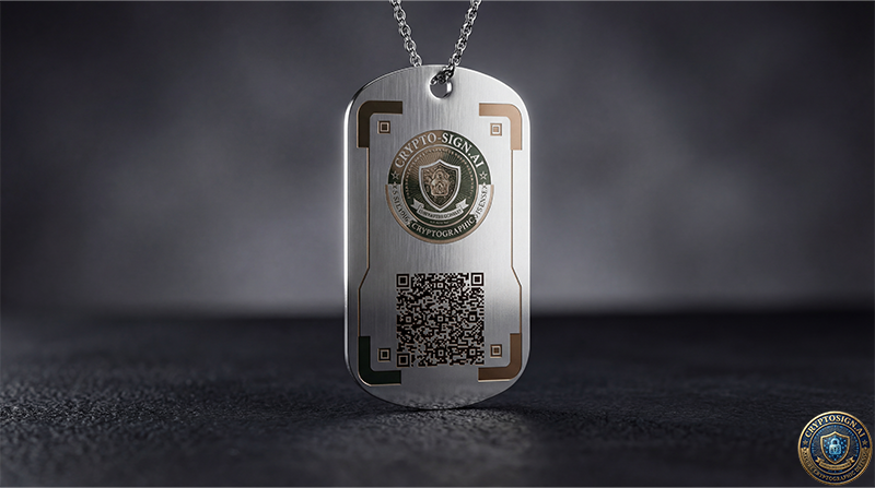 Cryptosign Citadel Medallion | SSS Decryption Key & Seed Backup Tag