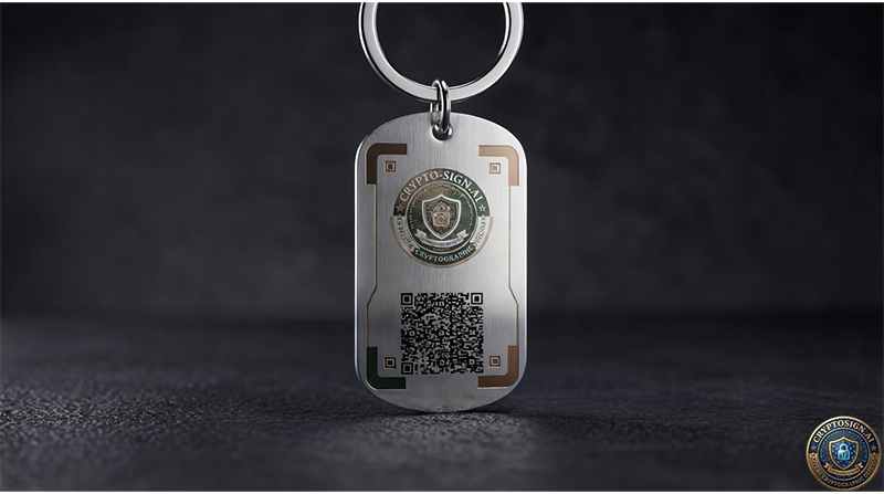 Cryptosign Citadel Medallion | SSS Decryption Key & Seed Backup Tag
